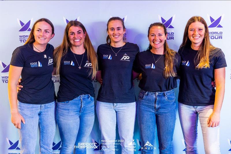 Celia Willison (far left) and the Edge Racing Team of Alison Kent, Charlotte Porter, Paige Cook, Serena Woodall photo copyright Adam Mustill / Live Sail Die taken at Royal New Zealand Yacht Squadron and featuring the Match Racing class