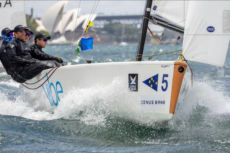 Harry Price (AUS) - Down Under Racing on 2022 World Match Racing Tour Final in Sydney day 4 photo copyright Andrea Francolini / WMRT taken at Cruising Yacht Club of Australia and featuring the Match Racing class