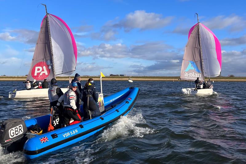 RYA Winter Match Racing Series Qualifier 1 at Queen Mary SC photo copyright RYA taken at Queen Mary Sailing Club and featuring the Match Racing class