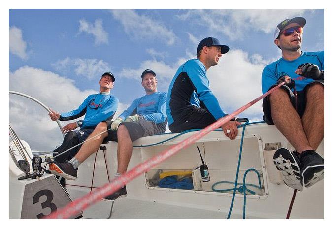 David Storrs (left) at the 2017 US Match Racing Championship photo copyright Oakcliff Sailing Center taken at  and featuring the Match Racing class