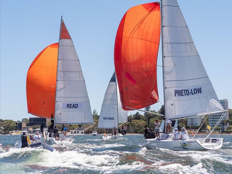 2023 Warren Jones International Youth Regatta - Day 3 photo copyright Swan River Sailing taken at Royal Freshwater Bay Yacht Club and featuring the Match Racing class