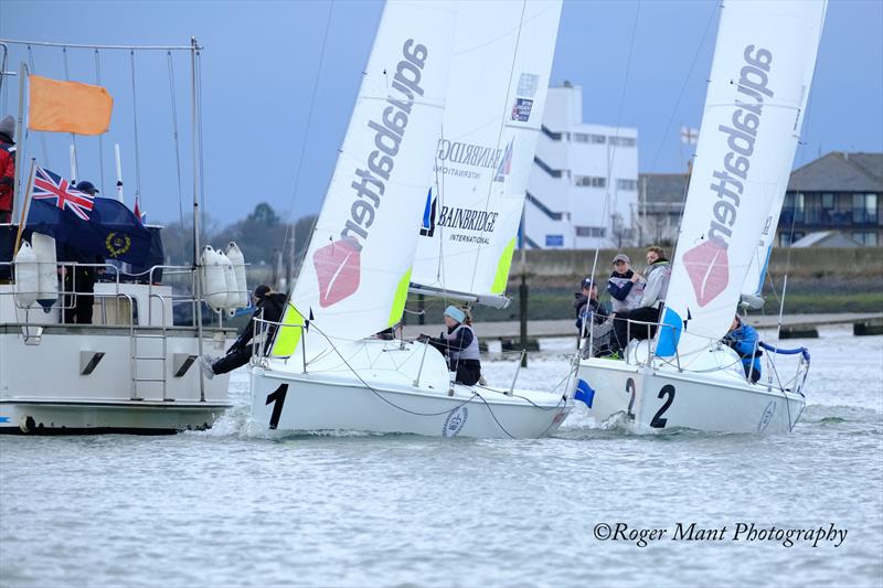 RYA Winter Match Racing Series at RCYC Burnham - photo © Roger Mant Photography