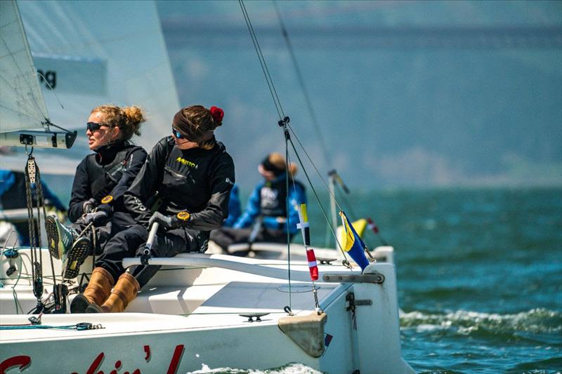 Kristine Mauritzen (DEN) on 2023 Casa Vela Cup Day 1 photo copyright Simone Staff / WWMRT taken at St. Francis Yacht Club and featuring the Match Racing class