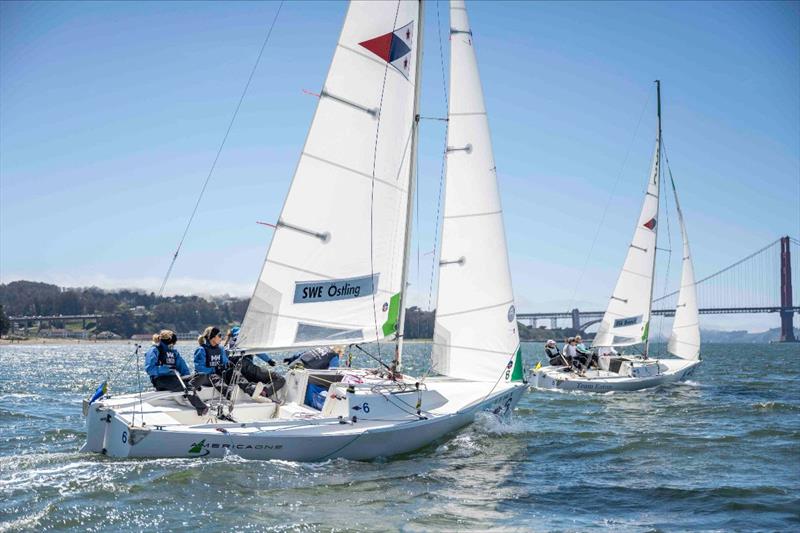 Anna Östling (SWE)/ Wings Sailing v Nicole Breault (USA)/ Vela Racing on 2023 Casa Vela Cup Day 3 - photo © Gerard Sheridan