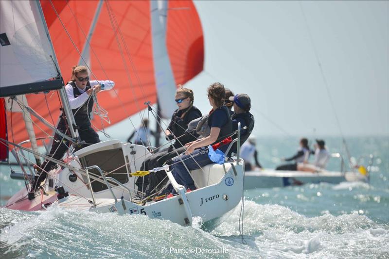 Team Five by Five - Normandie Match Cup, Stage 3 of the 2023 Women's World Match Racing Tour photo copyright Patrick Deroualle taken at  and featuring the Match Racing class