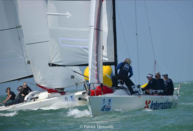 Anna Östling (SWE) Team Wings - Normandie Match Cup, Stage 3 of the 2023 Women's World Match Racing Tour photo copyright Patrick Deroualle taken at  and featuring the Match Racing class