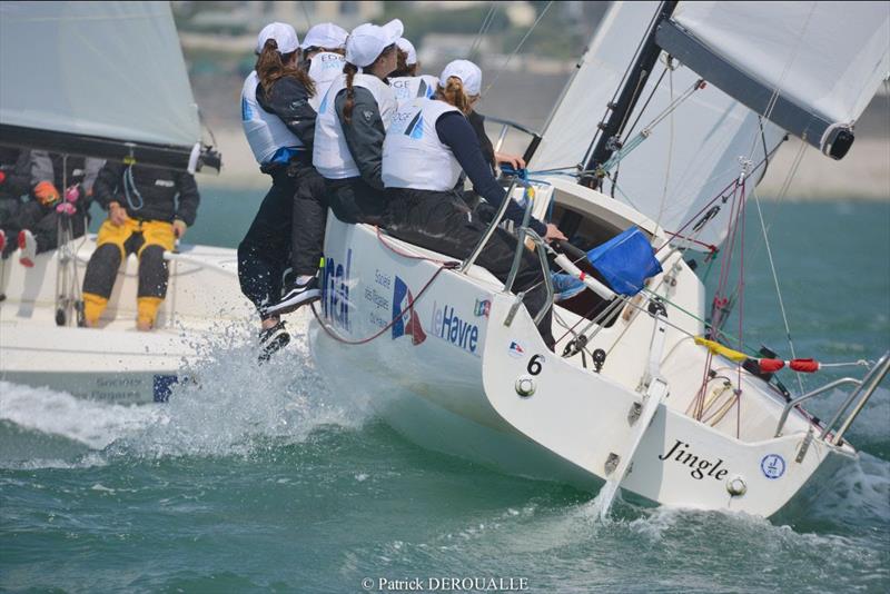 Celia Willison (NZL)/ EDGE Womens Match - Normandie Match Cup, Stage 3 of the 2023 Women's World Match Racing Tour photo copyright Patrick Deroualle taken at  and featuring the Match Racing class