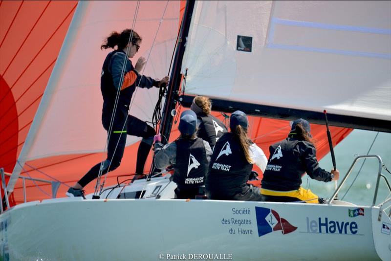 Pauline Courtois/ Match in Pink - Normandie Match Cup, Stage 3 of the 2023 Women's World Match Racing Tour - photo © Patrick Deroualle