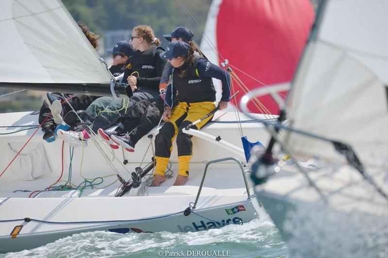 Pauline Courtois/ Match in Pink - 2023 Women's World Match Racing Tour, Stage 3 photo copyright Patrick Deroualle taken at  and featuring the Match Racing class