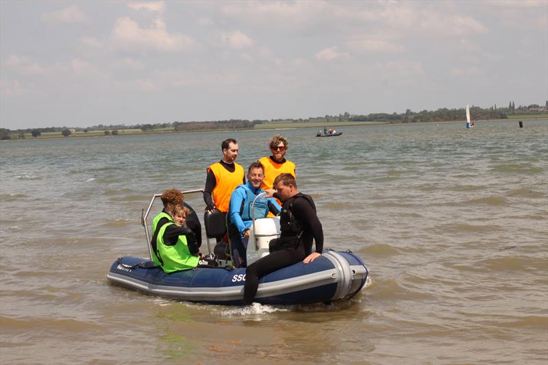 Geoff ferrying competitors during the Minus 40 Match Racing - photo © Stone Sailing Club