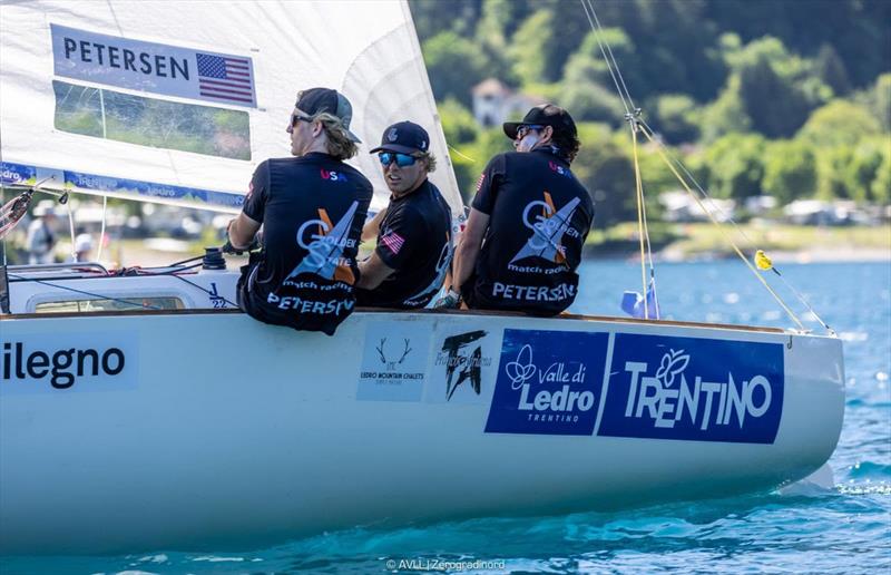 Jeffrey Petersen (USA) Golden State Match Racing Team at OM International Ledro Match Race photo copyright AVLL | Zerogradinord taken at Vela Lago di Ledro and featuring the Match Racing class