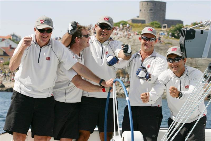 Peter Gilmour (AUS) Pizza-La Sailing Team winners of Stena Match Cup Sweden 2005. (Pictured left to right Peter Gilmour, Rod Dawson, Yasuhiro Yaji, Mike Mottl, Kazuhiko Sofuku) - photo © WMRT