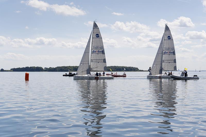 Strong current and almost no wind made it hard to get the finals done in time at the 2023 Women's Match Racing World Championship - powered by Bunker One - photo © Mick Anderson