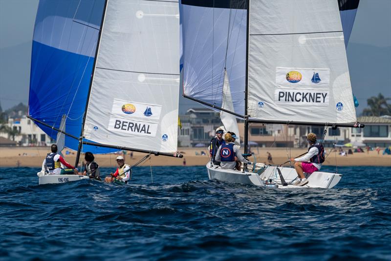 Nicolas Bernal (BRA) and Morgan Pinckney (USA) - 56th Governor's Cup photo copyright Tom Walker Photography taken at Balboa Yacht Club and featuring the Match Racing class