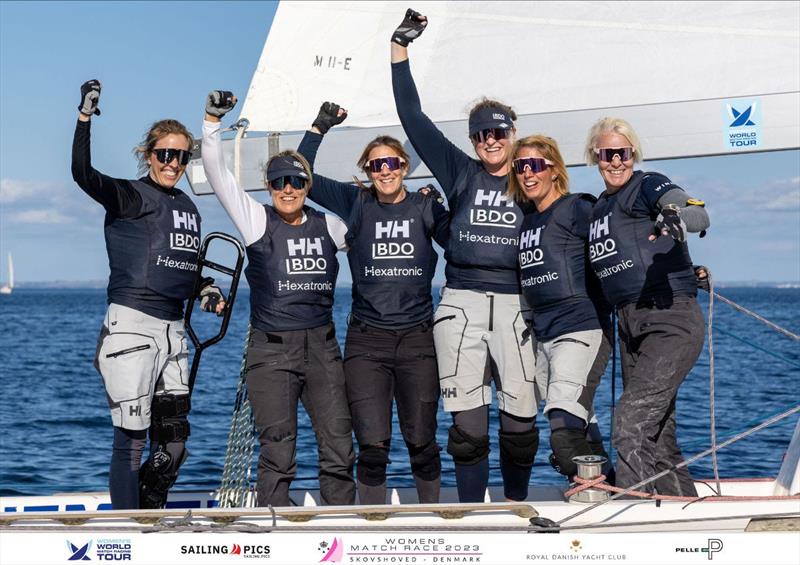 2023 KDY Women's Match Race - Champions 2023 Women's World Match Racing Tour and 2023 KDY Women's Match Race - Anna Östling (SWE) WINGS (l-r) Anna Östling, Anna Holmdal, Jenny Axhede, Linnea Wennegren, Marie Grusmark, Annika Carlunger - photo © Kristian Joos / www.sailing.pics