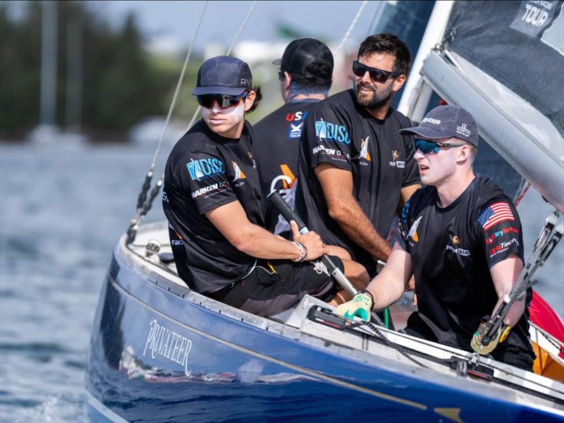 The Jordy Walker Trophy, presented to 21-year-old Jeffrey Petersen of Santa Ana, Calif. as the most improved young match race sailor at the 2023 Bermuda Gold Cup - photo © Ian Roman / WMRT