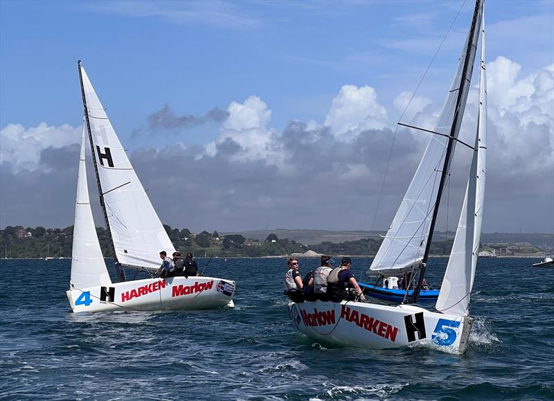 RYA Harken Youth Match Racing photo copyright Richard Moxey taken at Weymouth & Portland Sailing Academy and featuring the Match Racing class