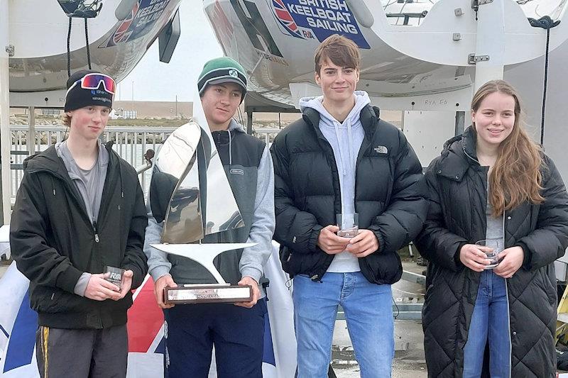 RYA Schools Match Racing Championship at Weymouth - winning team Ryde Red photo copyright Nigel Vick taken at Weymouth & Portland Sailing Academy and featuring the Match Racing class