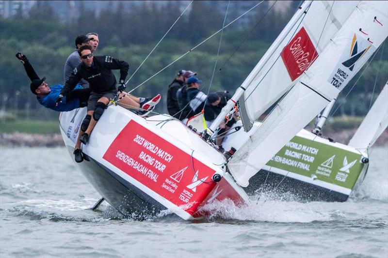 Gavin Brady (USA) True Blue Racing (crew Nick Blackman, Tom Powrie, Dave Swete) - 2023 World Match Racing Tour Final, Day 4 photo copyright Ian Roman / WMRT taken at  and featuring the Match Racing class