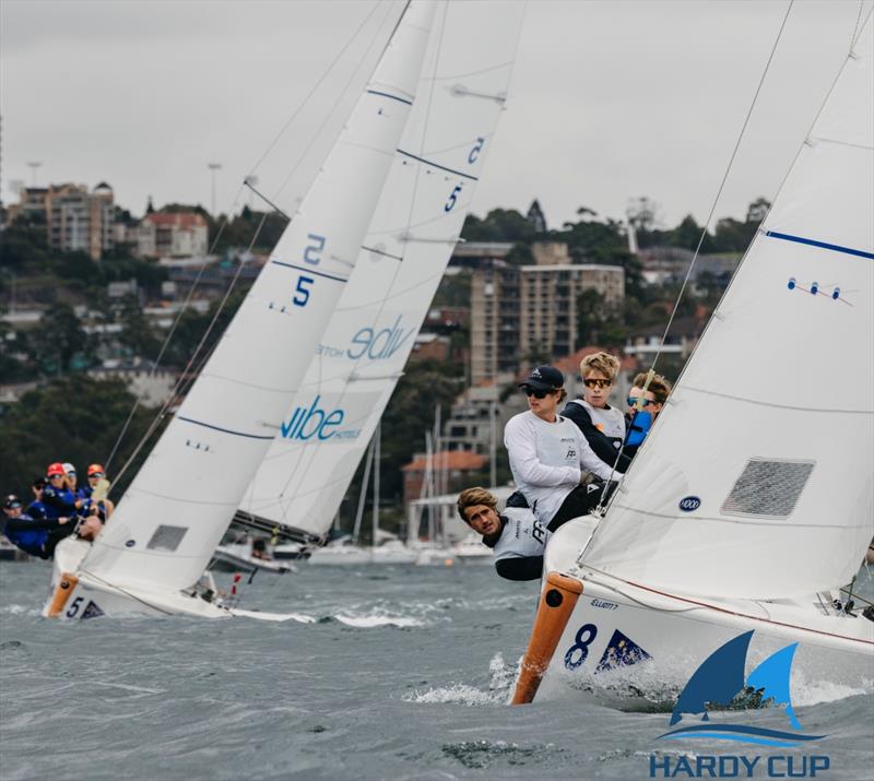 CYCA Chelsea Williams vs RNZYC Josh Hyde in The Hardy Cup photo copyright Darcie Collington Photography taken at Royal Sydney Yacht Squadron and featuring the Match Racing class
