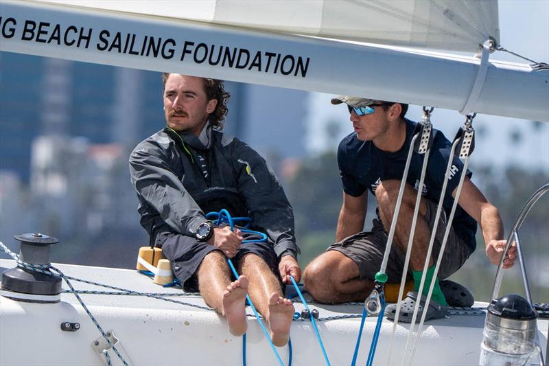 Cole Tapper/AUS, sailing with crew Jordan Reece, George Richardson, Hamish Vass, Max Brennan, Charlotte Carmichael and Nathan Gulliksen photo copyright Ian Roman/WMRT taken at Long Beach Yacht Club and featuring the Match Racing class