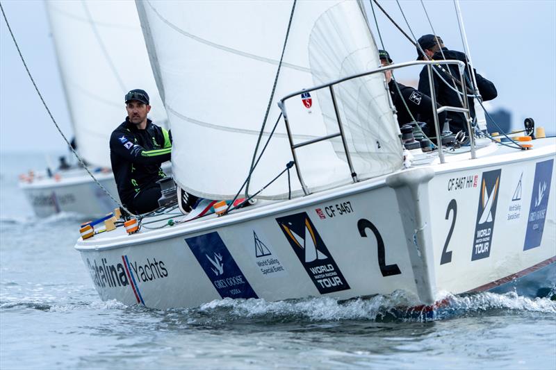 USA's Chris Poole, Riptide Racing, with crew Joachim Aschenbrenner, Ben Lamb, Mal Parker, Rob Scivenor, Harry West on day 4 of the 60th Congressional Cup - photo © Ian Roman / WMRT