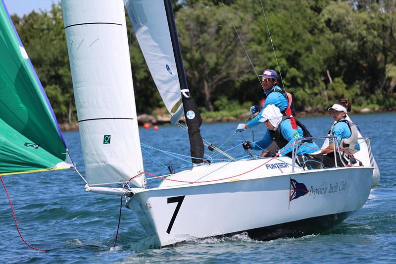 2025 Detroit Cup photo copyright Trish Kirkman taken at Bayview Yacht Club, Michigan and featuring the Match Racing class