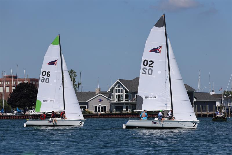 2025 Detroit Cup photo copyright Trish Kirkman taken at Bayview Yacht Club, Michigan and featuring the Match Racing class