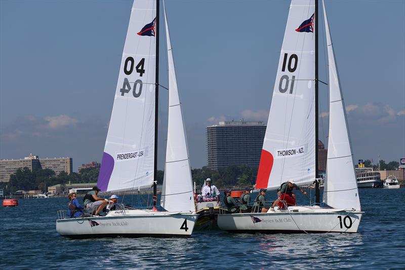 2025 Detroit Cup photo copyright Trish Kirkman taken at Bayview Yacht Club, Michigan and featuring the Match Racing class