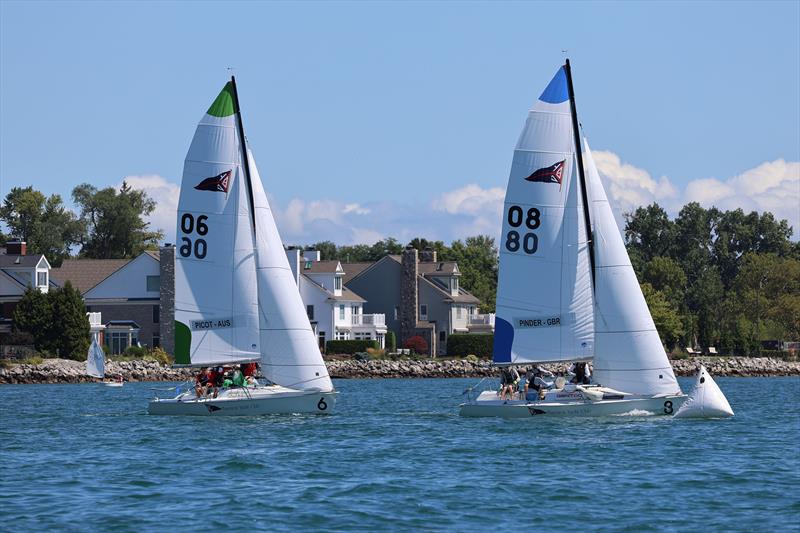 2025 Detroit Cup photo copyright Trish Kirkman taken at Bayview Yacht Club, Michigan and featuring the Match Racing class