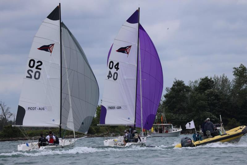 2025 Detroit Cup photo copyright Trish Kirkman taken at Bayview Yacht Club, Michigan and featuring the Match Racing class
