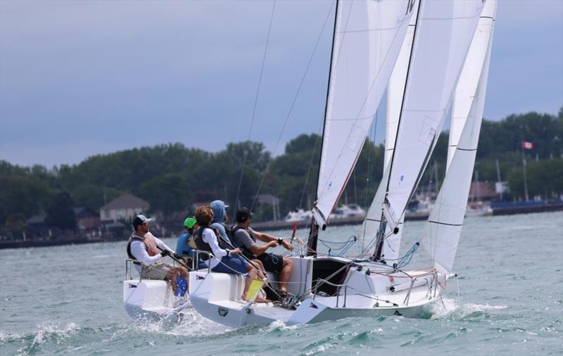 International Match Race for the Detroit Cup 2025 photo copyright Trish Kirkman taken at Bayview Yacht Club, Michigan and featuring the Match Racing class