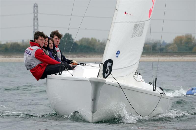 Grand Final of the RYA National Match Racing Championship photo copyright Nigel Vick taken at Queen Mary Sailing Club and featuring the Match Racing class