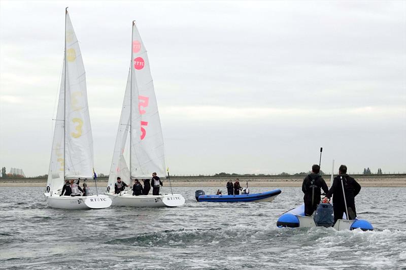 Grand Final of the RYA National Match Racing Championship photo copyright Nigel Vick taken at Royal Thames Yacht Club and featuring the Match Racing class