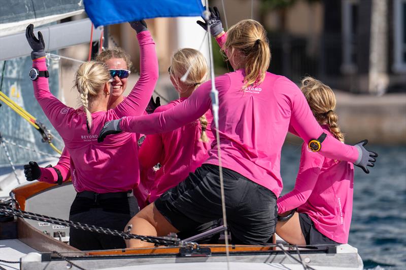 2025 Bermuda Gold Cup Day 3 - Beyond Racing Team / SWE skippered by Martina Carlsson photo copyright Ian Roman / WMRT taken at Royal Bermuda Yacht Club and featuring the Match Racing class