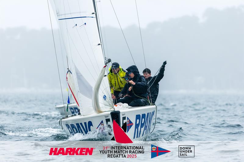 2025 Harken International Youth Match Racing Championship photo copyright Sprott Media taken at Royal Prince Alfred Yacht Club and featuring the Match Racing class
