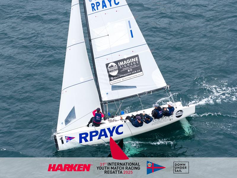 2025 Harken International Youth Match Racing Championship Day 3 photo copyright Sprott Media taken at Royal Prince Alfred Yacht Club and featuring the Match Racing class