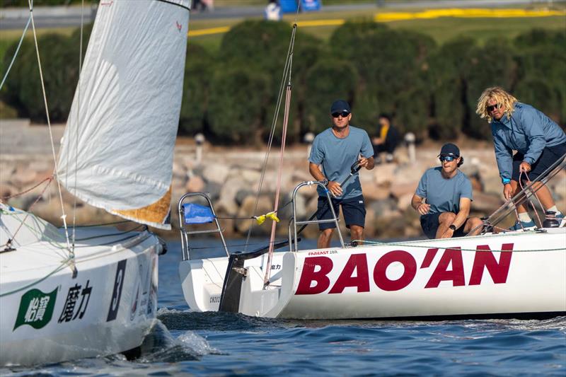 Cole Tapper/  Kairos Racing (crew Jack Frewin, Hamish Vass, Max Brennan) - 2025 World Match Racing Tour Final in Shenzhen, Day 4 - photo © Ian Roman / WMRT