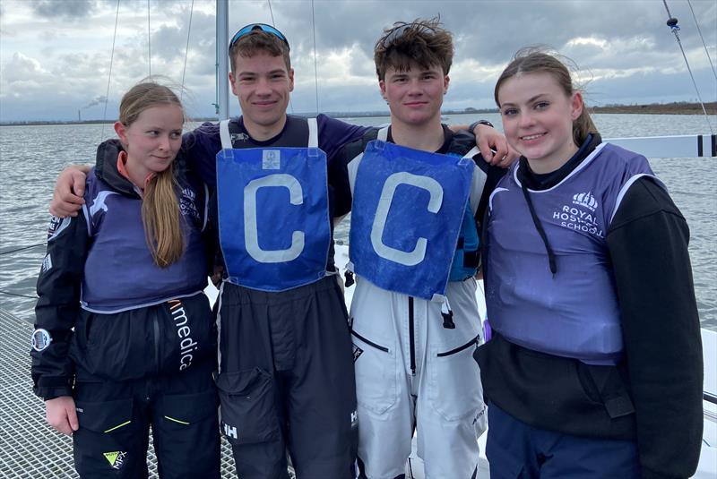 RHS Falcons winning team - RYA Schools National Match Racing Championship - photo © RHS