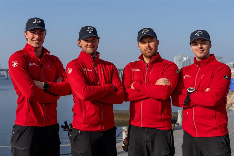Oscar Engström, SWE (far right) and his Team Liros - photo © Ian Roman / WMRT