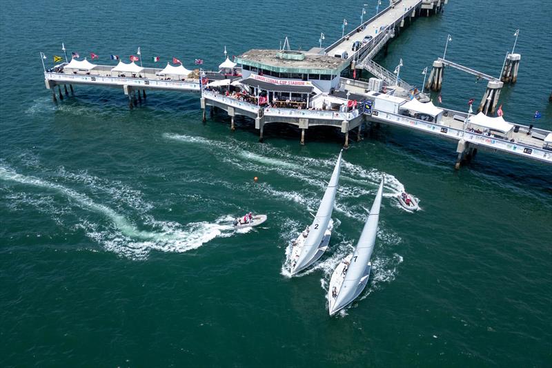 Racing on day 1 of the 61st Congressional Cup at Long Beach Yacht Club - photo © Ian Roman / WMRT
