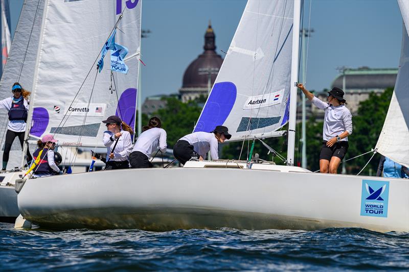 Julia Aartsen (NED) / Team Out of the Box on day 2 of the Santa Maria Cup, Stage 2 of the 2026 Women's World Match Racing Tour - photo © Ted Morgan