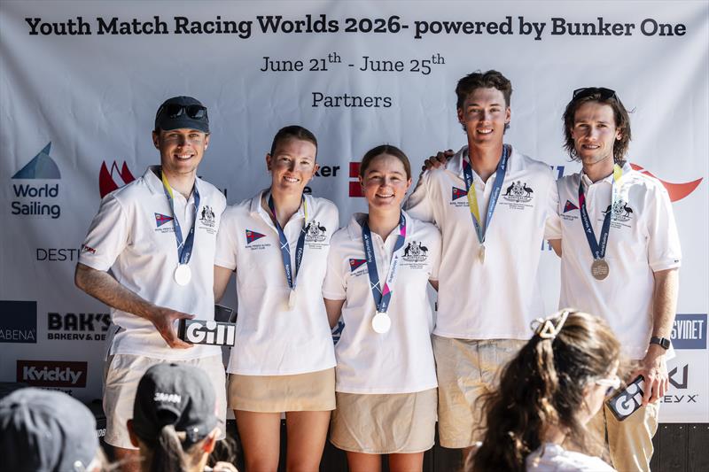 Team AUS finish second in the Youth Match Racing Worlds 2026 - photo © Mick Anderson