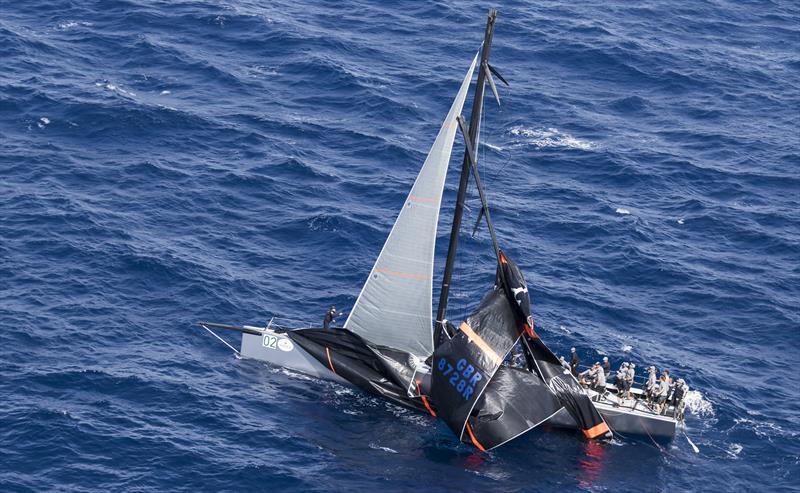 A broken mast for Caol Ila R on day 2 of the Maxi Yacht Rolex Cup - photo © Rolex / Carlo Borlenghi
