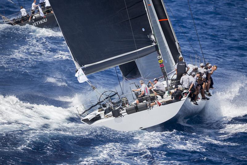 Caol Ila R enjoying the conditions before disaster struck on day 2 of the Maxi Yacht Rolex Cup - photo © Rolex / Carlo Borlenghi