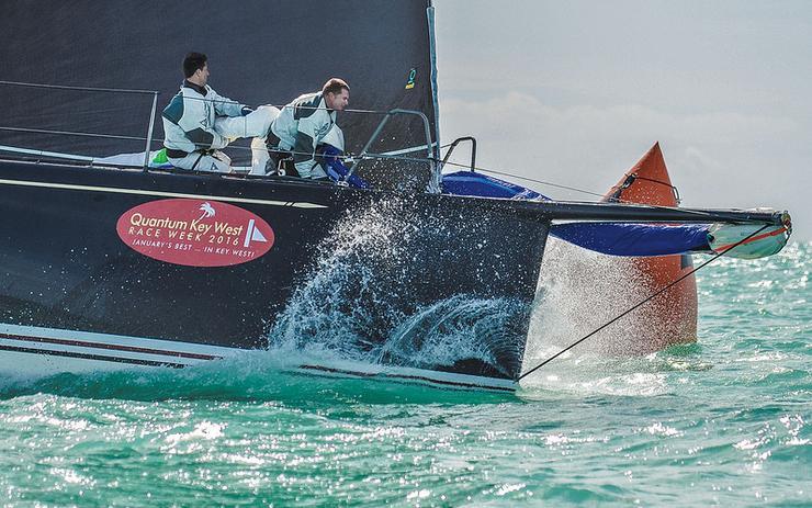 Early sneak of the tack on Belle Mente on day 3 of Quantum Key West Race Week 2016 - photo © Sara Proctor / Quantum Key West