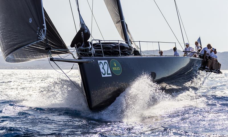 Sir Peter Ogden's JV72 Jethou on day 2 of the Maxi Yacht Rolex Cup at Porto Cervo photo copyright Rolex / Carlo Borlenghi taken at Yacht Club Costa Smeralda and featuring the Maxi 72 Class class