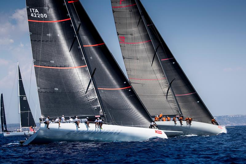 Mallorca Sotheby's IRC 0 fleet on day 4 of the 37th Copa del Rey MAPFRE in Palma photo copyright María Muiña / Copa del Rey MAPFRE taken at Real Club Náutico de Palma and featuring the Maxi 72 Class class