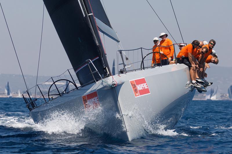 'Momo', winner of Mallorca Sotheby's IRC0 at the 37th Copa del Rey MAPFRE in Palma photo copyright Nico Martinez / Copa del Rey MAPFRE taken at Real Club Náutico de Palma and featuring the Maxi 72 Class class