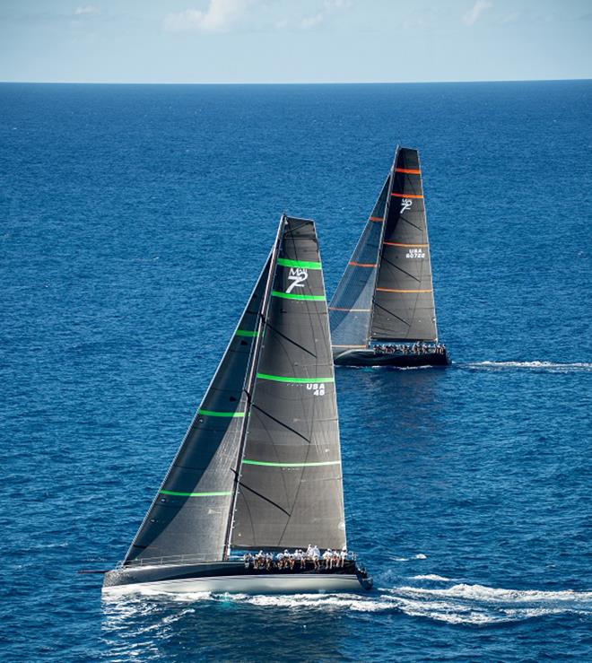 The Maxi 72's battling it out during the 2017 edition of the Antigua 360° photo copyright Antigua and Barbuda Marine Association taken at  and featuring the Maxi 72 Class class